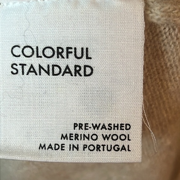 Colorful Standard Womens Cream Sweater 100% Merino Wool Soft Winter Casual Y2K - Picture 6 of 8